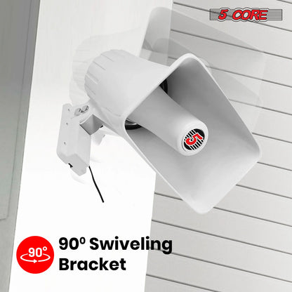 5Core Indoor Outdoor PA Horn Speaker 8 X 5 Inch Loud PA System 8 Ohm 65W Loud Siren Audio