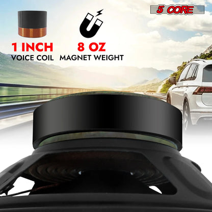 5Core 6.5 Inch Subwoofer Speaker 300Watt Car Subwoofer 4Ohm Replacement Sub Woofer