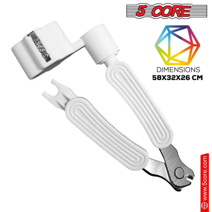 5Core Guitar String Winder Cutter Bridge Pin Remover 3In1 Acoustic Electric Guitars Tool