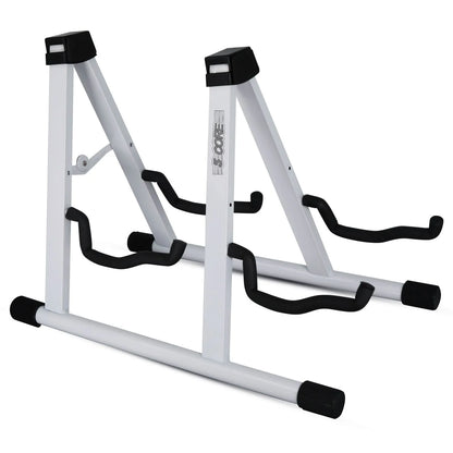 5Core Double Guitar Stand Floor Adjustable a Frame Folding Acoustic Electric Guitars Holder Stands
