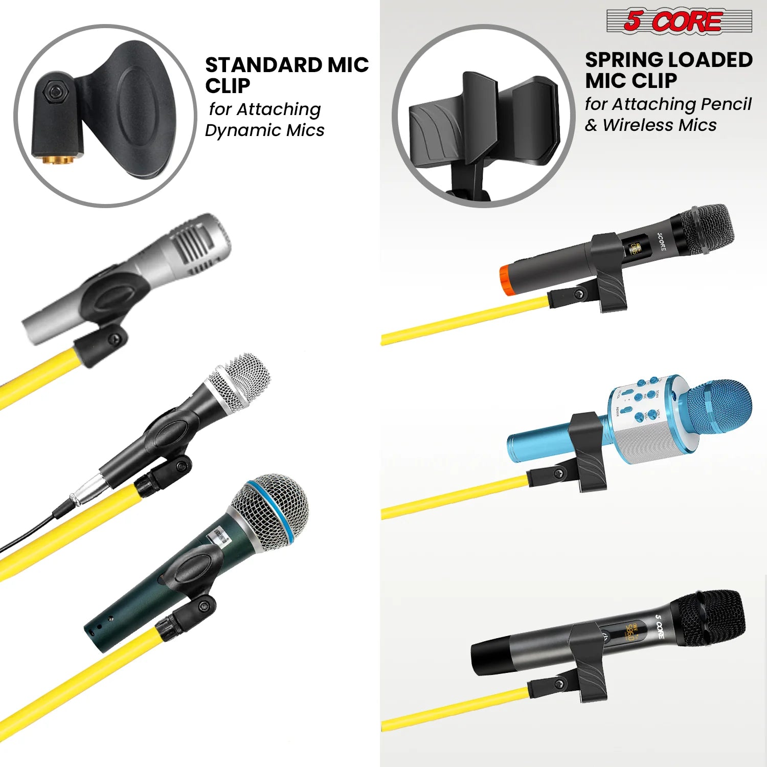 5Core Tripod Mic Stand Adjustable Holder Floor Microphone Boom Arm