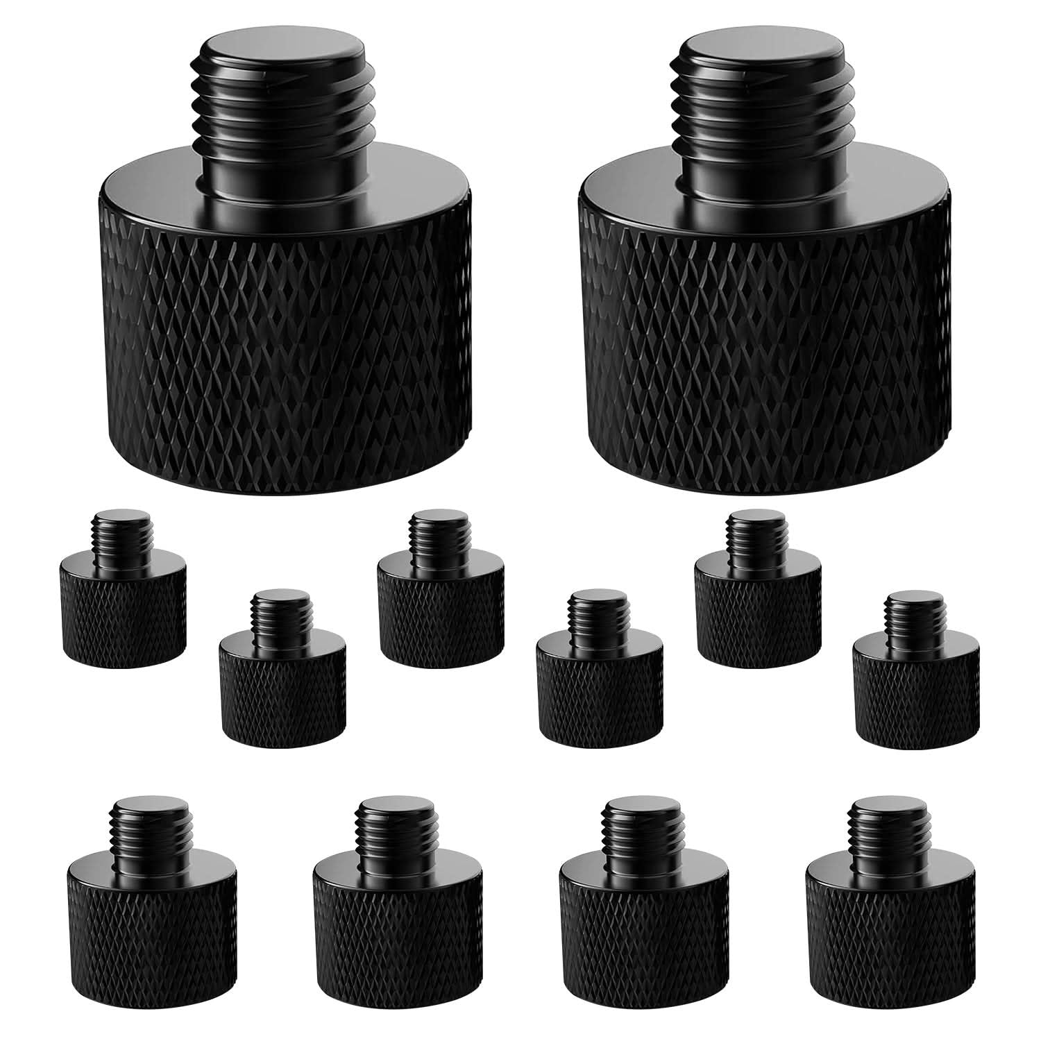5 Core Mic Stand Adapter 12 Pieces 5/8 Female to 3/8 Male Screw Thread Conversion Connector