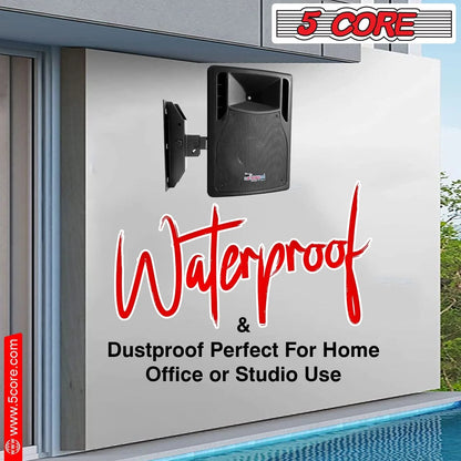 5Core Speaker Wall Mount Rotatable Angle Mounting Bracket Wall Speakers Holder