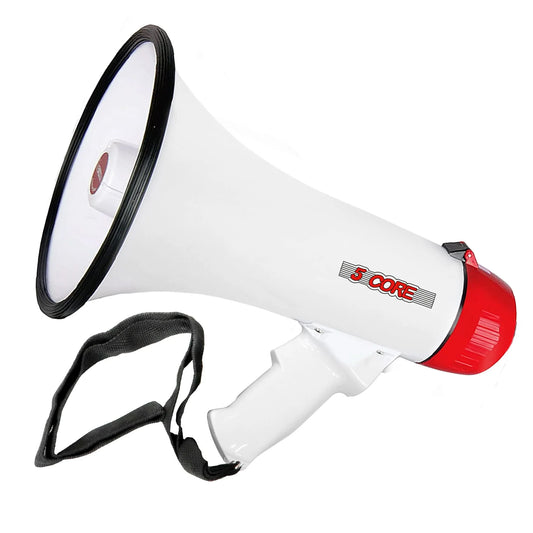 5Core Megaphone Bullhorn Speaker 50W Bull Horn Cheer Megafono 300 Meter