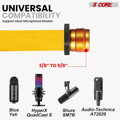 5Core Tripod Mic Stand Adjustable Holder Floor Microphone Boom Arm